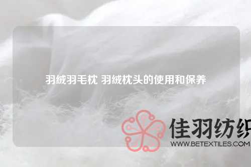 羽绒羽毛枕 羽绒枕头的使用和保养